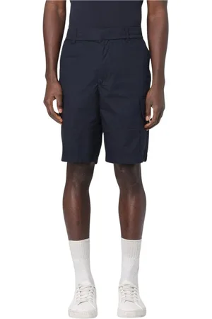 Armani Exchange Shorts, Herre, Blå, W36, Uld, Blå Cargo Shorts med Lommer