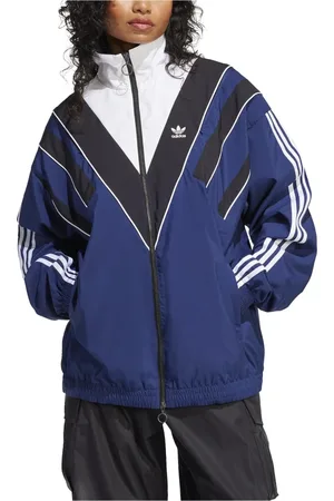 adidas Jakke, Dame, Blå, M, Rasant Cut Line Track Top Dark