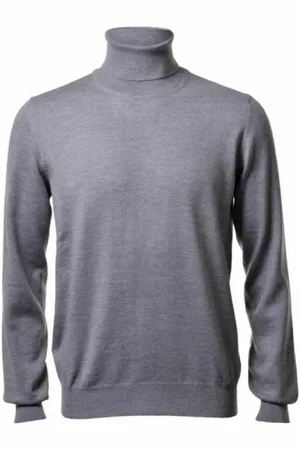 Gran Sasso Strik, Herre, Hvid, L, Uld, Merinould Sweater