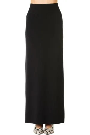 LIVIANA CONTI Nederdel, Dame, Sort, M, Lang Sort Nederdel - Elastisk Talje