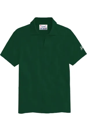 MC2 SAINT BARTH Top, Herre, Grøn, M, Bomuld, Bomuld Elastan Polo Skjorte