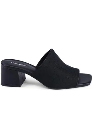 Calvin Klein Sko, Dame, Sort, 36 EU, Polyester, Sorte Stropløse Sandaler