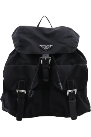 Prada Pre-owned, Dame, Sort, ONE SIZE, Nylon, Pre-owned nylon rygsaekke