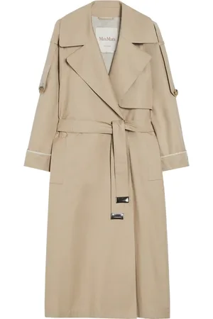 Max Mara Frakke, Dame, , 2XS, Uld, Sand Trenchcoat