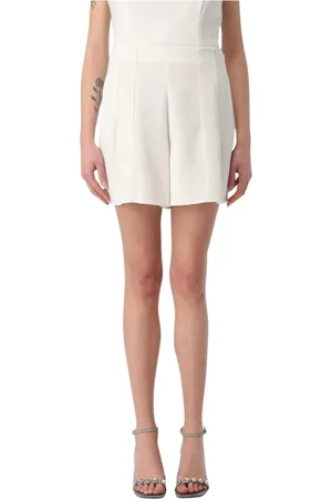 Emporio Armani Shorts, Dame, Hvid, XS, Hvid HighWaist Shorts Elegant Design