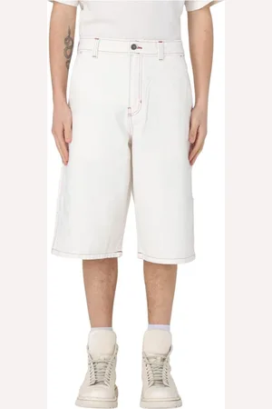 Dickies Shorts, Herre, Hvid, W30, Bomuld, Alsind Utility Arbejdstøj Shorts