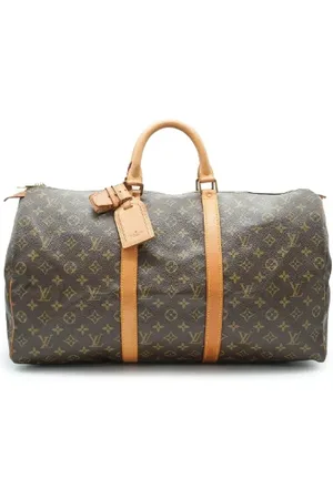 LOUIS VUITTON Pre-owned, Dame, Brun, ONE SIZE, Tyl, Pre-owned Laeder rejsetasker