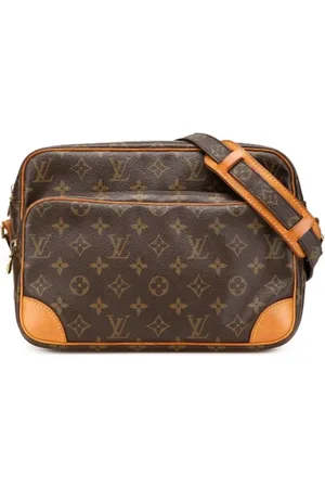 LOUIS VUITTON Pre-owned, Dame, Brun, ONE SIZE, Uld, Pre-owned Canvas crossbody-tasker