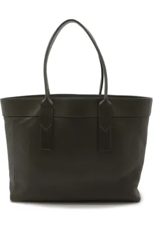 LOUIS VUITTON Pre-owned, Dame, Grå, ONE SIZE, Uld, Pre-owned Laeder totes