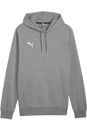 PUMA Sweathshirts & Hoodies, Herre, Grå, XL, Bomuld, Afslappet hættetrøje sweatshirt