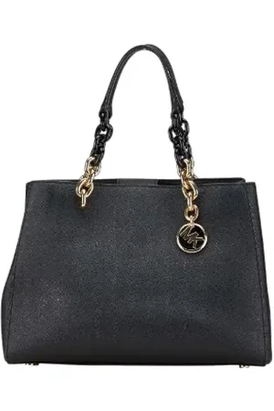 Michael Kors Pre-owned, Dame, Sort, ONE SIZE, Tyl, Pre-owned Laeder hndtasker