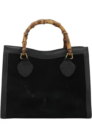 Gucci Pre-owned, Dame, Sort, ONE SIZE, Uld, Pre-owned Ruskind hndtasker
