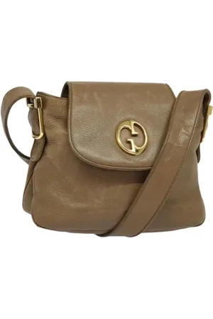 Gucci Pre-owned, Dame, Brun, ONE SIZE, Uld, Pre-owned Laeder gucci-tasker