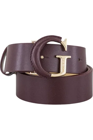 Guess Tilbehør, unisex, Brun, S, Logo spænde bælte - Roser indgraveret