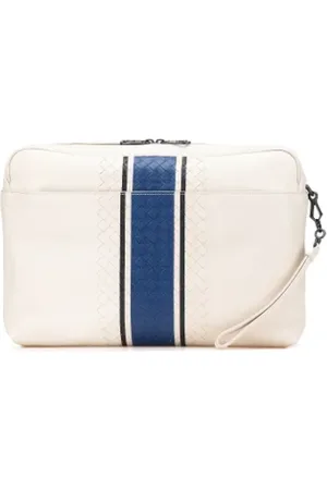 Bottega Veneta Pre-owned, Dame, Hvid, ONE SIZE, Tyl, Pre-owned Laeder clutches