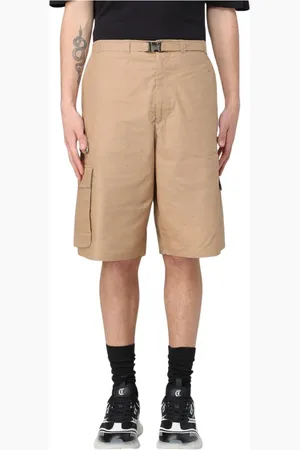 Roberto Cavalli Shorts, Herre, Brun, 2XS, Uld, Elegant Mønstret Skræddersyet Shorts
