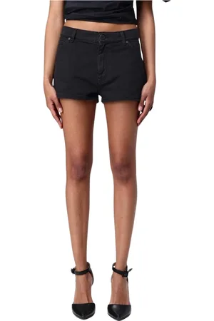 Pinko Shorts, Dame, Sort, W27, Denim, Hvide Denim Shorts