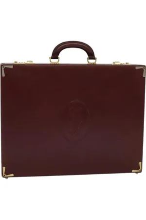 Cartier Pre-owned, Dame, Rød, ONE SIZE, Tyl, Pre-owned Laeder hndtasker