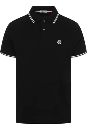 Moncler Top, Herre, Sort, S, Bomuld, Klassisk Poloshirt