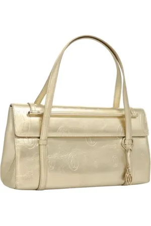 Cartier Pre-owned, Dame, Gul, ONE SIZE, Uld, Pre-owned Laeder hndtasker