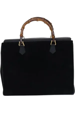 Gucci Pre-owned, Dame, Sort, ONE SIZE, Uld, Pre-owned Ruskind hndtasker