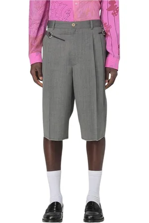 MAGLIANO Shorts, Herre, Grå, S, Uld, Afslappede Plisserede Shorts