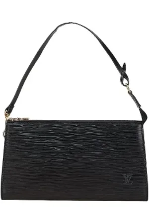 LOUIS VUITTON Pre-owned, Dame, Sort, ONE SIZE, Tyl, Pre-owned Laeder clutches