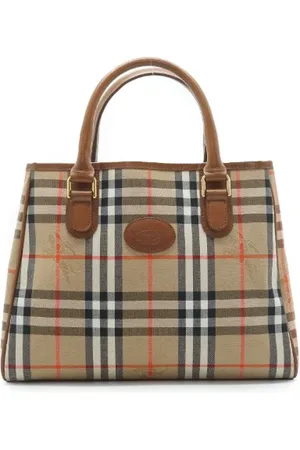 Burberry Pre-owned, Dame, Brun, ONE SIZE, Tyl, Pre-owned Laeder hndtasker