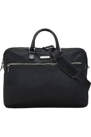 Burberry Pre-owned, Dame, Sort, ONE SIZE, Uld, Pre-owned Laeder hndtasker