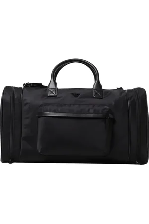 Emporio Armani Taske, Herre, Sort, ONE SIZE, Uld, Sort Rejsetaske Elegant Stilfuld