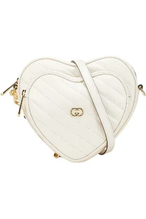 Gucci Pre-owned, Dame, Hvid, ONE SIZE, Uld, Pre-owned Laeder crossbody-tasker