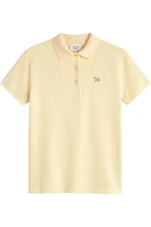 Maison Kitsuné Top, Herre, , S, Bomuld, Marmor Rævehoved Polo Skjorte