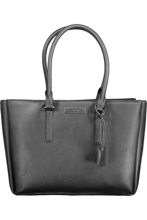 Calvin Klein Taske, Dame, Sort, ONE SIZE, Uld, Sort dame skuldertaske med rum