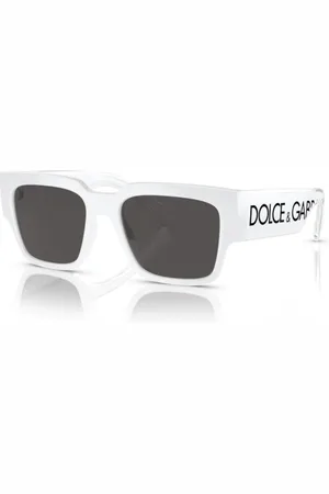 Dolce & Gabbana Tilbehør, unisex, Hvid, 52 MM, Modig Unisex Solbriller Dg6184 Stil