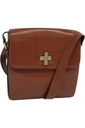 Céline Pre-owned, Dame, Brun, ONE SIZE, Uld, Pre-owned Laeder celine-tasker