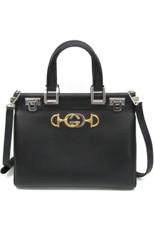 Gucci Pre-owned, Dame, Sort, ONE SIZE, Uld, Pre-owned Laeder gucci-tasker