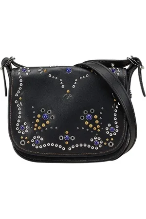 Coach Pre-owned, Dame, Sort, ONE SIZE, Uld, Pre-owned Laeder crossbody-tasker