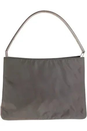 Prada Pre-owned, Dame, Grå, ONE SIZE, Nylon, Pre-owned canvas håndtasker