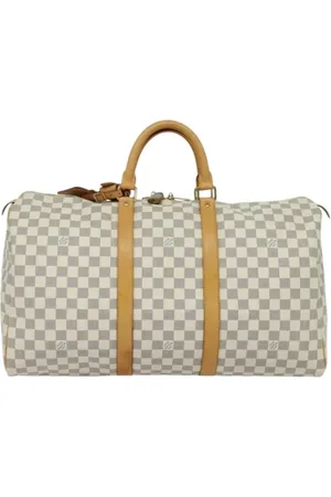 LOUIS VUITTON Pre-owned, Dame, Hvid, ONE SIZE, Tyl, Pre-owned canvas tasker