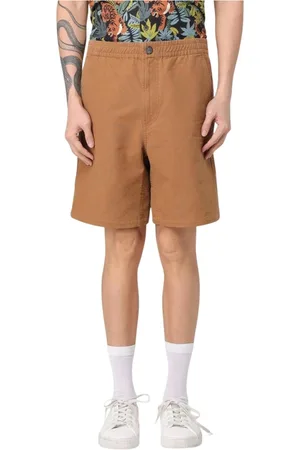 A.P.C. Shorts, Herre, Brun, L, Bomuld, Sort Canvas Afslappet Pasform Shorts