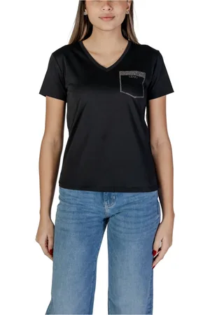 Liu Jo Top, Dame, Sort, M, Bomuld, Kortærmet bomuldst-shirt kollektion