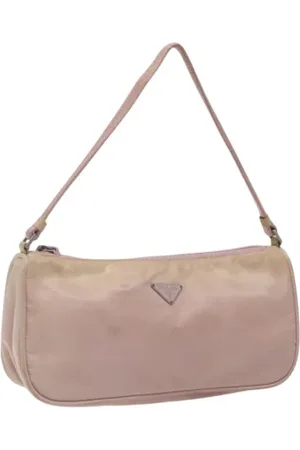 Prada Pre-owned, Dame, Lyserød, ONE SIZE, Nylon, Pre-owned nylon prada-tasker