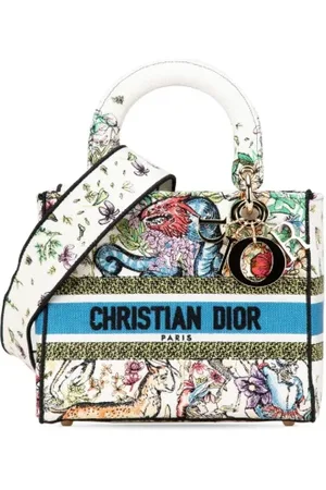 Dior Pre-owned, Dame, Flerfarvet, ONE SIZE, Uld, Pre-owned Canvas dior-tasker