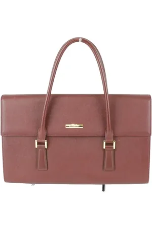 Burberry Pre-owned, Dame, Rød, ONE SIZE, Tyl, Pre-owned Laeder totes