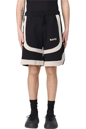 DISCLAIMER Shorts, Herre, Sort, L, Bomuld, Athletic Panelled Shorts