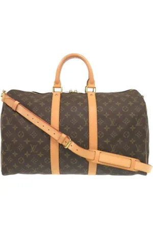 LOUIS VUITTON Pre-owned, Dame, Brun, ONE SIZE, Uld, Pre-owned canvas tasker