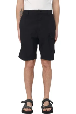 C.P. Company Shorts, Herre, Sort, S, Uld, Blå Lomme Cargo Stilfulde Shorts