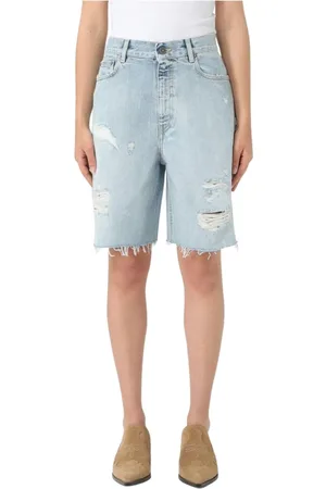 Golden Goose Shorts, Dame, Blå, W28, Denim, Elegant Denim Shorts
