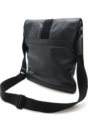 Burberry Pre-owned, Herre, Sort, ONE SIZE, Uld, Pre-owned Laeder skuldertasker