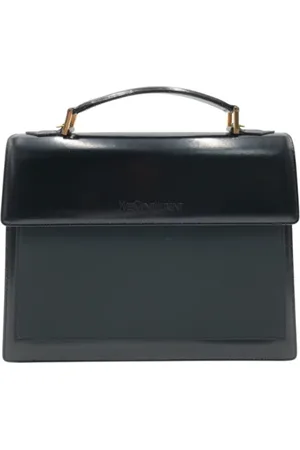Saint Laurent Pre-owned, Dame, Sort, ONE SIZE, Uld, Pre-owned Plast hndtasker